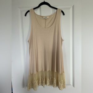 Umgee Laying Tank with Lace